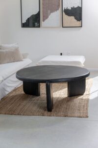 Mesa ratona en teca negra