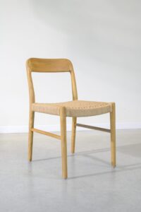 Silla en teca y cuerda natural